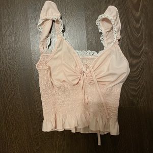 Pink summer tank top! Not branded, from a local boutique